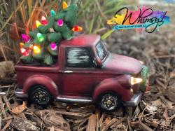 The image for Specialty Light Up Ceramic : Christmas Truck