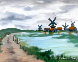 The image for Monet Windmills