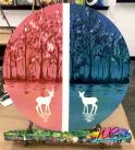 The image for Wood Circle : Opposites Attract