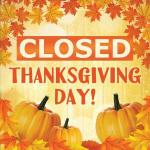 The image for CLOSED for Thanksgiving