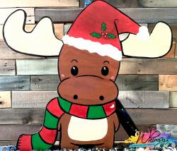 The image for Wood Cut : Merry Moose-mas