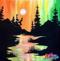 The image for Aurora Nights : 12x12 Canvas