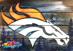 The image for Specialty Wood Pallet: Broncos Fever