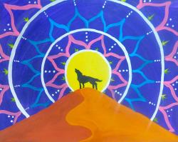 The image for Mental Health Monday : Wolf Howling Mandala