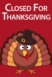 The image for CLOSED : HAPPY THANKSGIVING!