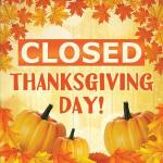 The image for CLOSED : HAPPY THANKSGIVING!